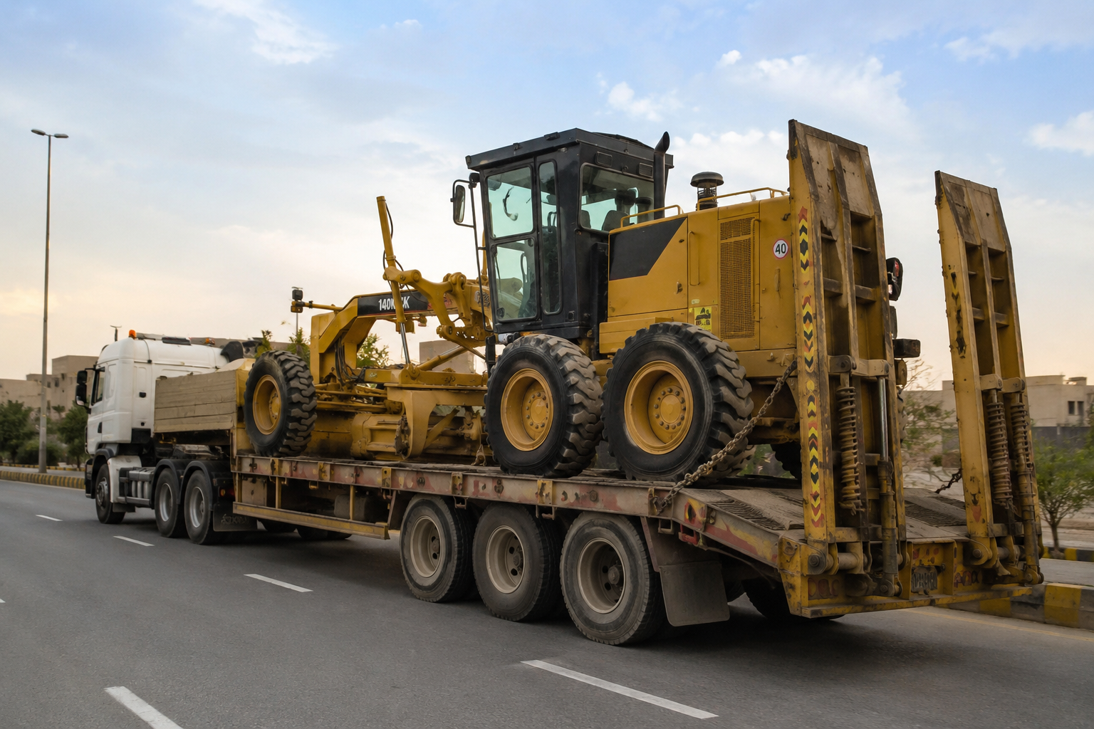 motor grader operation