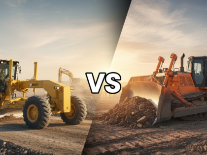 Motor Grader vs Bulldozer