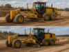 motor grader all wheel drive vs tandem