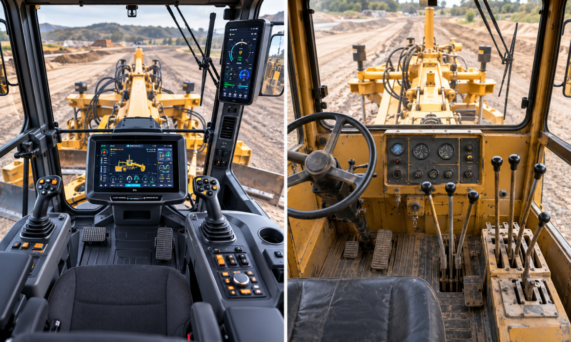 motor grader controls