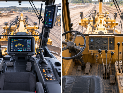 motor grader controls