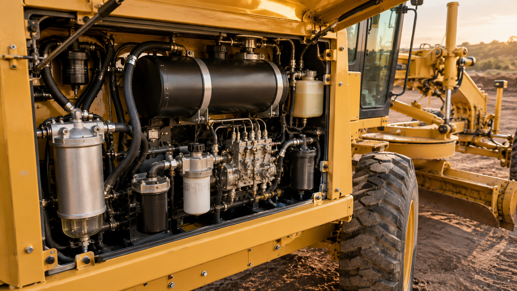 Motor Grader Fuel System Troubleshooting