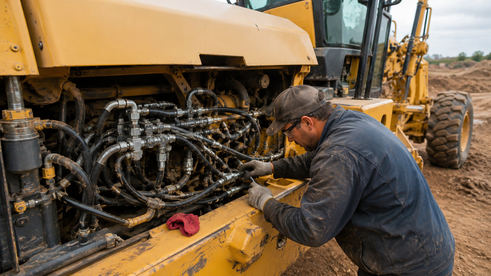 Motor Grader Hydraulic System 
