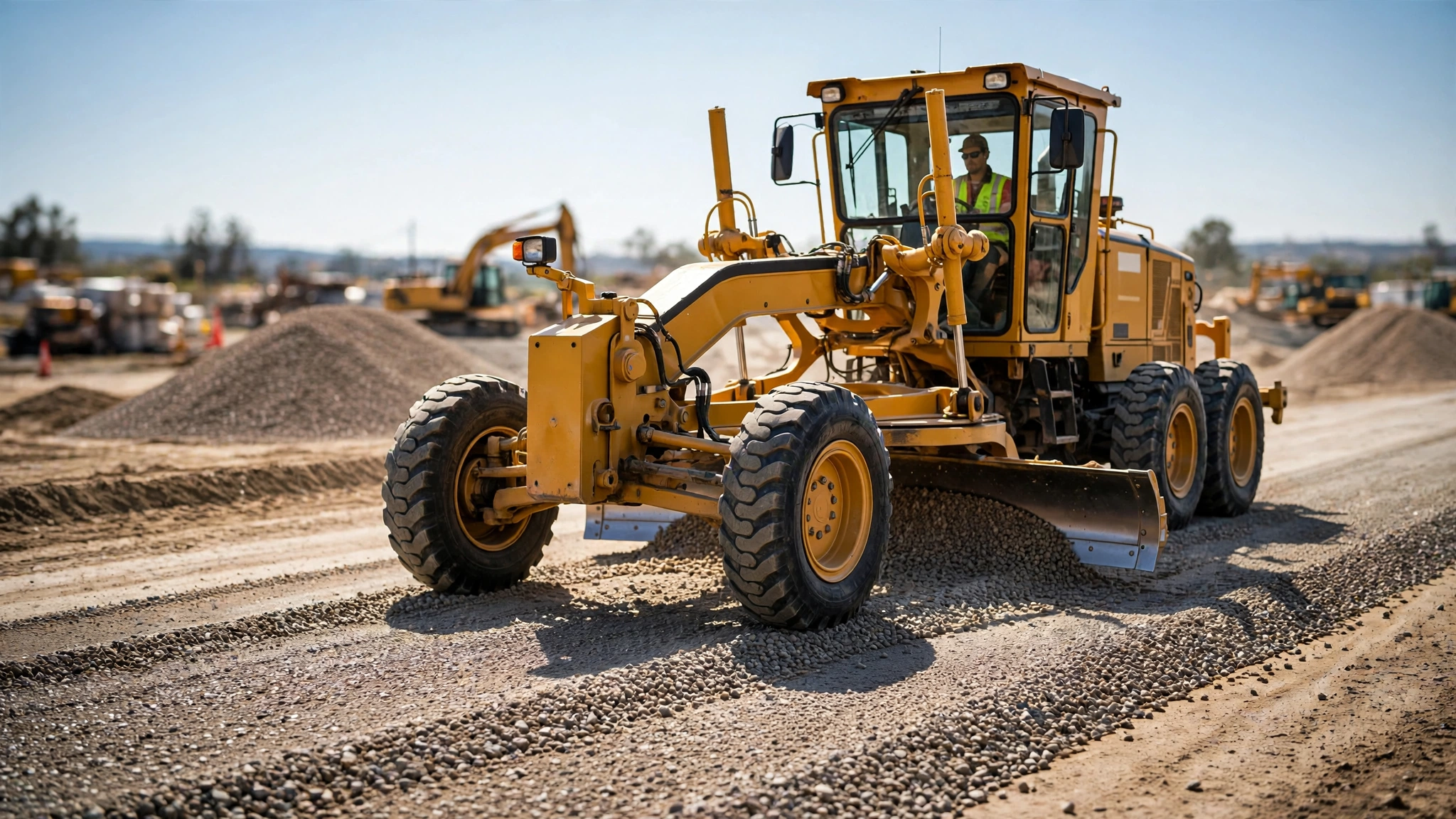 motor grader construction applications