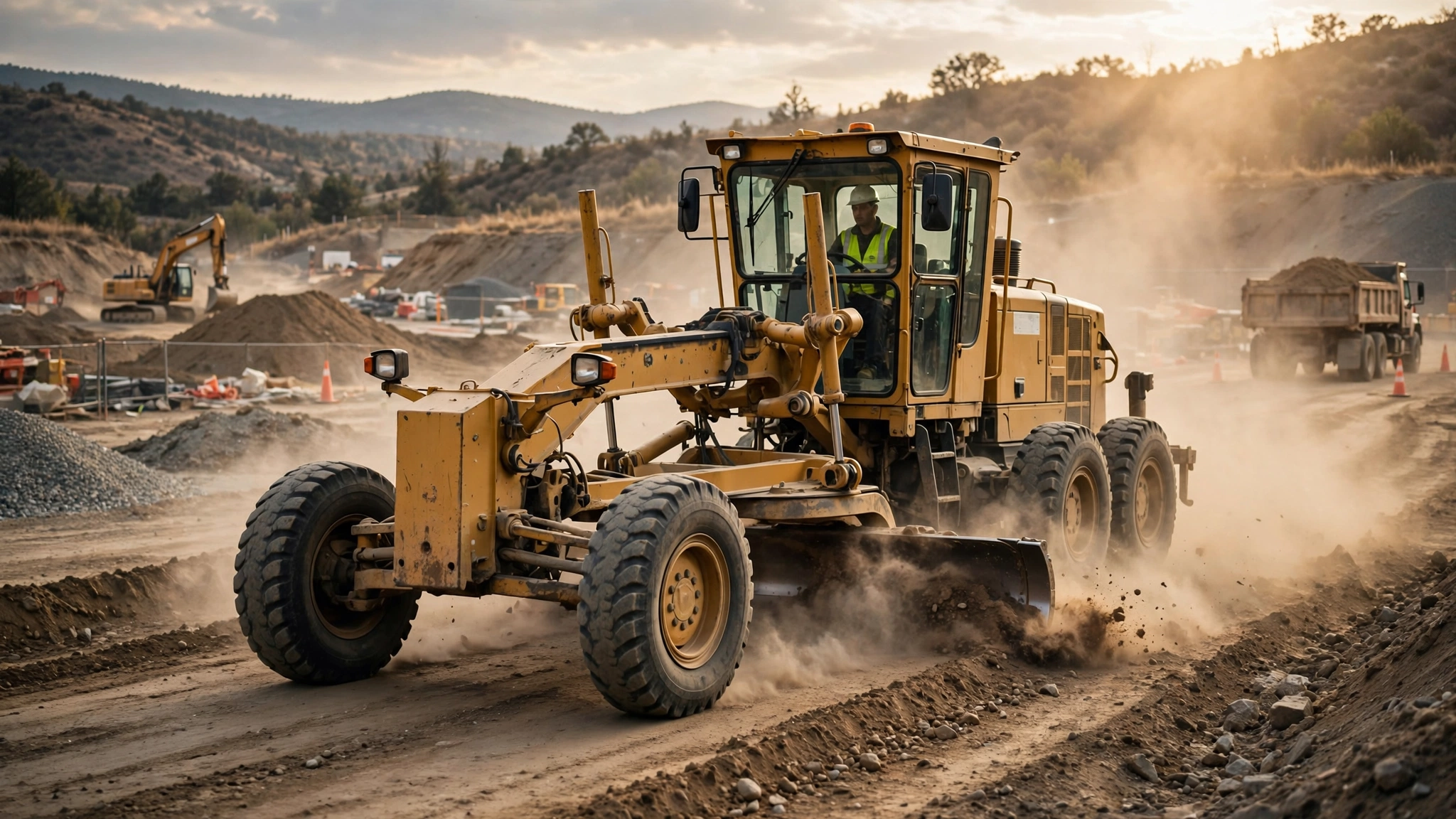 motor grader types and uses