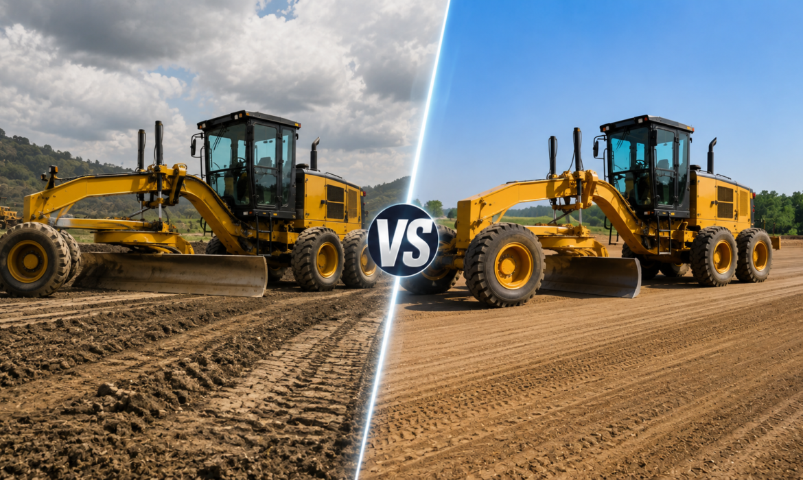 motor grader long frame vs short frame