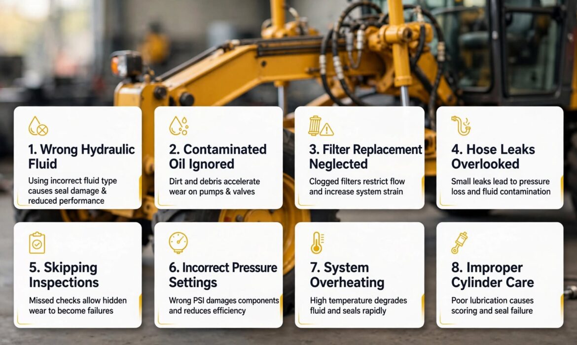 Motor Grader Hydraulic System Care