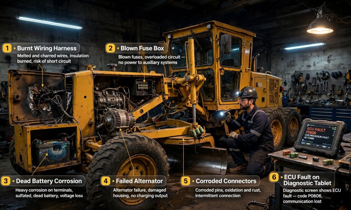 Motor Grader Electrical Failures